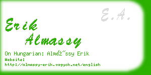 erik almassy business card